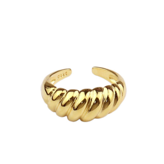 14k Gold Sterling Silver Patisserie Ring nugget earrings