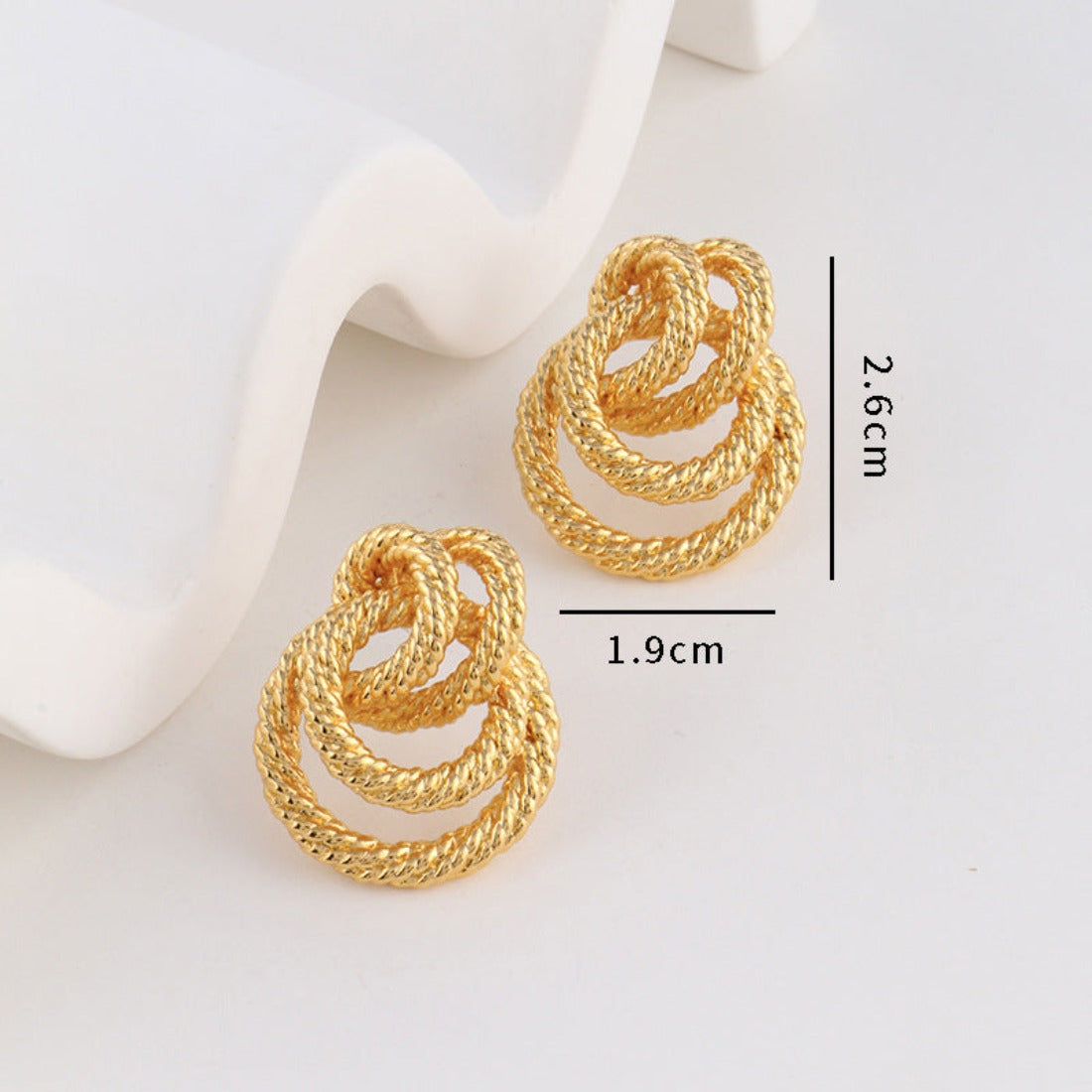 Gold-Plated Snake Shape Earrings