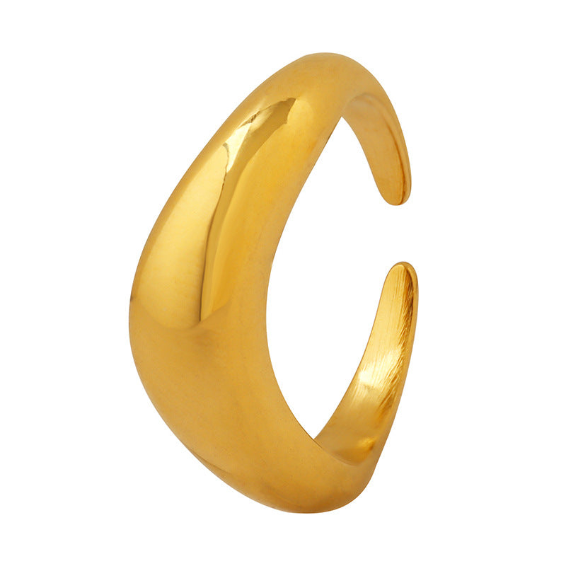 18K Gold-plated Thick Dome Nugget Ring