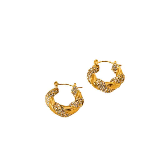 Gold Twist Earrings nugget earrings