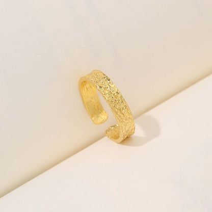 gold plated open ring