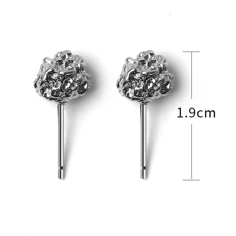 Gold Nugget Iregular Geomtric Stud Earrings nugget earrings