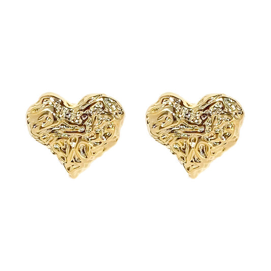 Heart Nugget Earrings